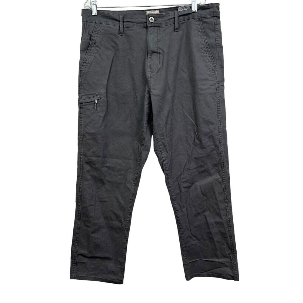 Original Weatherproof Mens Jeans Relaxed Fit Stretch Slash Pockets Gray W36x30L*